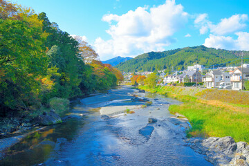 東京都あきる野市　秋川の渓流/ Akiruno city Tokyo・Akigawa Mountain stream