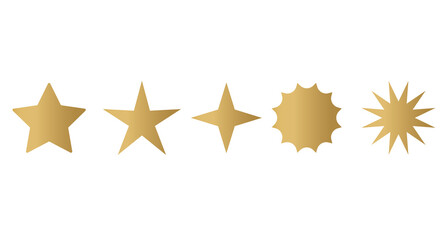 golden christmas stars- vector illustration