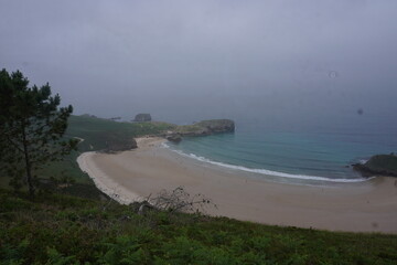 Fototapeta premium Landscape of a beach in Asturias