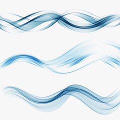 Transparent abstract waves vector set with abstract waves.