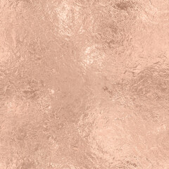 Rose Gold foil seamless texture, pink shiny background 