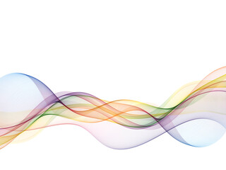 Abstract vector colorful background with wave, colored wavy lines.