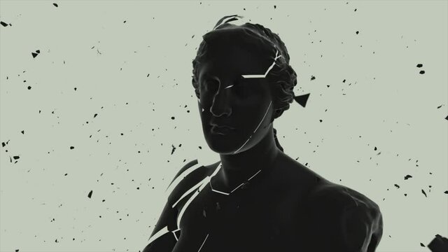 Black statue the Venus de Milo