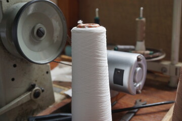 Thread with a natural background