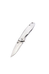 Fototapeta premium folding pocket knife on white background