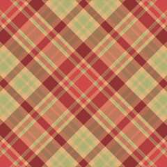 Seamless christmas tartan plaid pattern background.