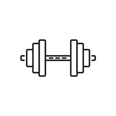 Barbell Dumbell Gym icons symbol vector elements for infographic web