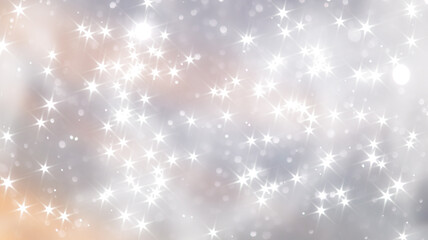 blue snowfall bokeh background, abstract snowflake background on blurred abstract blue