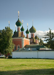 Church of Alexander Nevsky and cathedral of Vladimir Icon of Mother of God in Pereslavl-Zalessky....