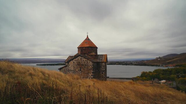 Sevanavank Monastery by Sevan Lake in Armenia