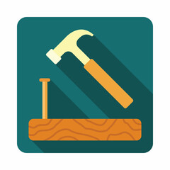 Nail & Hammer Icon