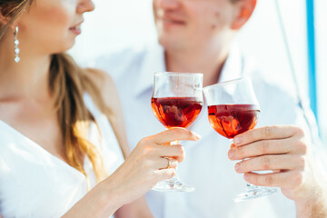 wedding glasses for wine and champagne