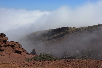 Nebel, Wolken, Berg, La Palma, Insel, Himmel, Urlaub