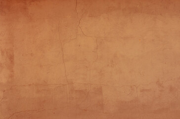 Orange color old grunge wall concrete texture as background.