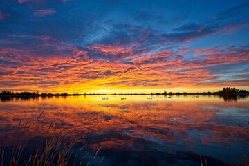 Sunrise over Lake