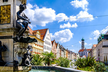 old town of Augsburg - Bavaria - obrazy, fototapety, plakaty