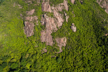 Top down view of the cliff