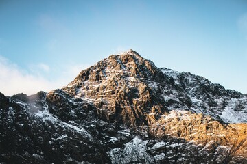 snow covered mountains snowdon