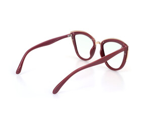 Glasses isolated on white background for applying on a portrait