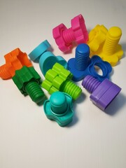 DEVELOPMENT TOYS FOR CHILDREN, DIFFERENT COLORS
