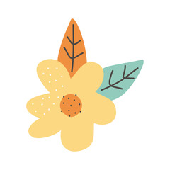 yellow flower branch