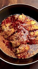 A top view of an Asian meal
