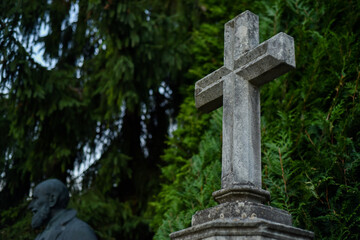 Old European cemetery. Lychakiv. Lviv. Ukraine