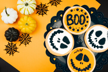 muffins in a halloween theme design