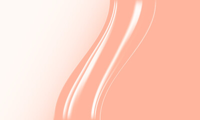 Abstract orange and cream pastel color background with artistic lines in center. Versus screen. Vector illustration