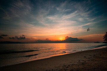 Thailand / Ko Phangan / Beach / Sonnenuntergang