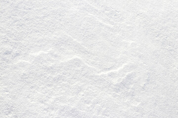 Snow texture with wavy solid surface, winter background