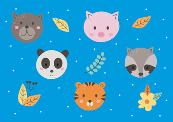 animals and icons