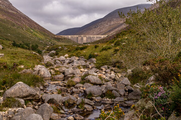 Ben Crom mountains and Dam, The Silent Valley, The Mourne mountains, County Down, Northern Ireland