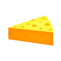 Cheese icon, stock vector, logo isolated on a white background. Illustration