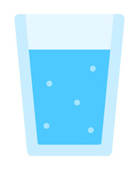 炭酸水のコップ