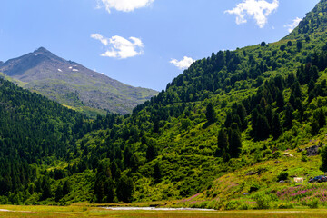 Fototapeta premium Montagne à Meribel en France