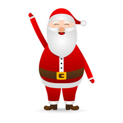 Santa Claus for christmas on a white background 