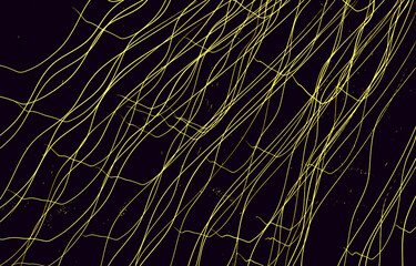 Yellow lines on black as halftone minimalist wallpaper background.