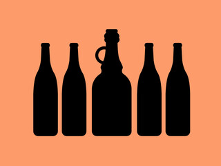 abstract, alcohol, alcohol - drink, background, bar, beverage, black, bottle, celebration, clip art, color image, computer graphic, concepts, conceptual symbol, contrast, copy space, cut out, design, 