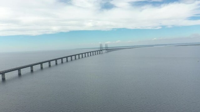 The bridge &Ouml;resundsbron connecting Sweden and Denmartk