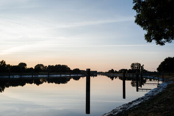 Sonnenuntergang an der Ems