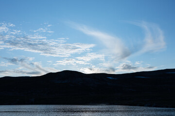 Fototapeta premium clouds over the mountains