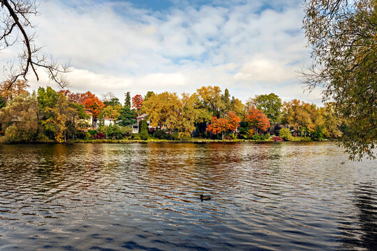 The Lake Victoria and Arboretum Park,  Stratford, Ontario, Canada.