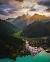 Issyk Lake in Almaty, Mountain Landscape