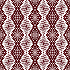 Beautiful geometric ethnic oriental pattern art traditional Design for background,carpet,wallpaper,clothing,wrapping,Batik,fabric,Vector illustration.embroidery style.