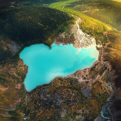 Issyk Lake in Almaty, Mountain Landscape