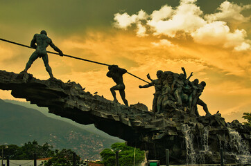 Human solidarity. Monument to solidarity