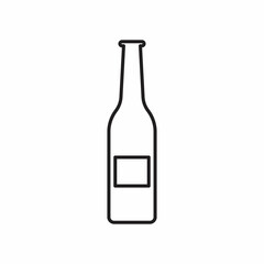 bottle line icon