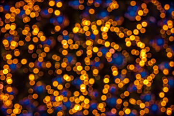 Christmas Tree abstract background with lights