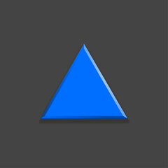 Fototapeta premium Vector blue and red Arrow banners set. Direct shape. 3d Abstract Business infographic presentation diagram. Section compare service. Up and down trend. Flat Paper index Exact pointer Isolated on black